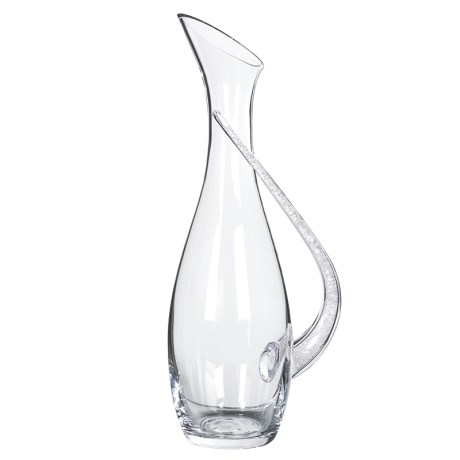 Box carafe with crystal handle (H:36cm x W:16cm x D:10cm)