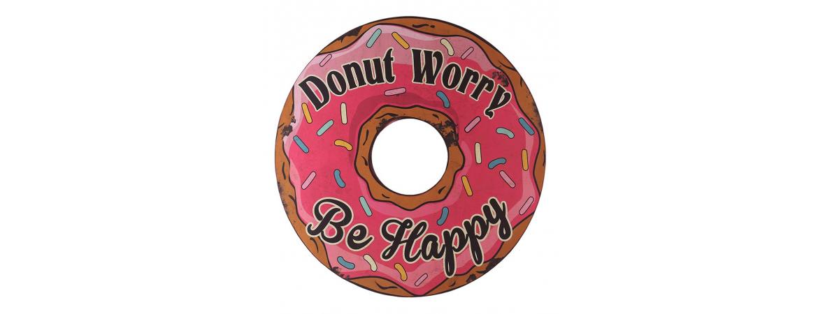 Donut Worry Wall Decor(70 x 70cm)