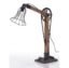 Vintage bicycle chain table lamp