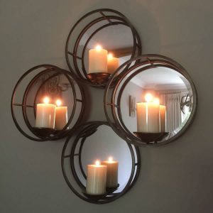 Mirror circles Candle Holder(80 x 80cm)
