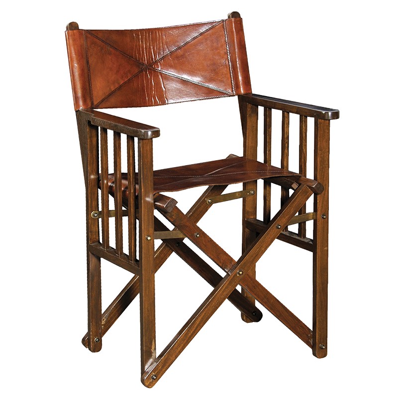 Jaipur Leather And Wood Director S Chair Home Sense Gh