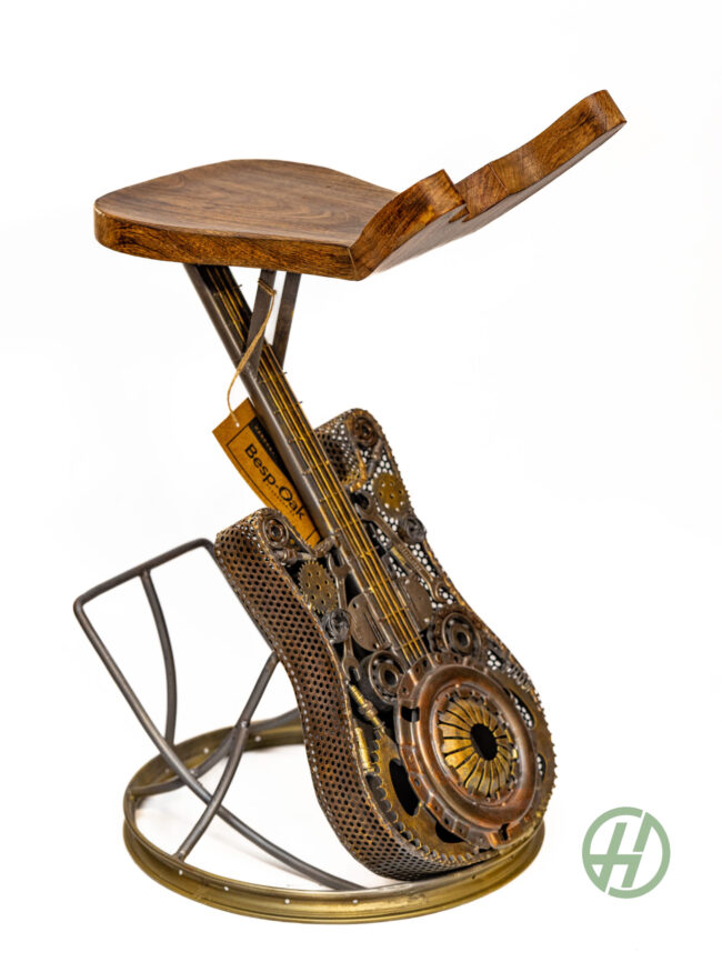 Wrought Iron Guitar Chair