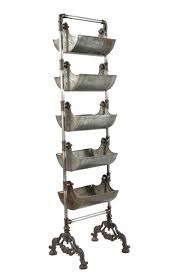 Metal Basket Shelving Unit (H:74″ x W:15″ x D:19″)