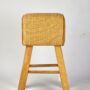 TALL RATTAN POMMEL BAR STOOL