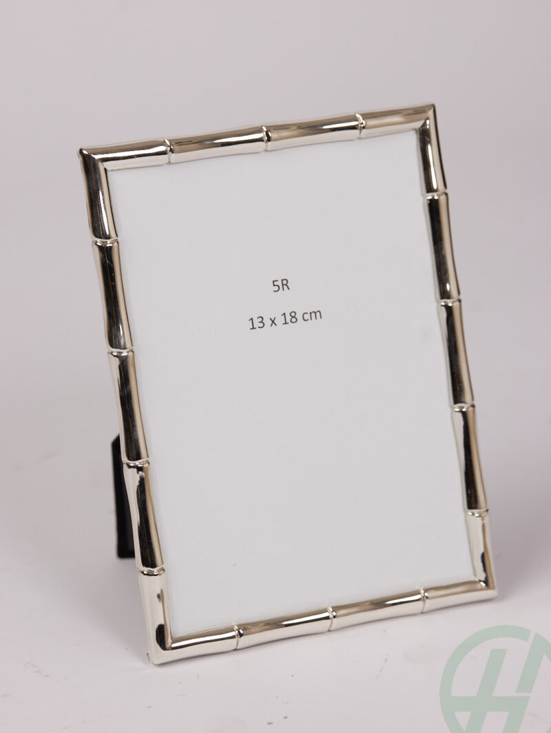 13×18 SILVER PLT BAMBOO FRAME/Height 124mm Width 174mm Length 218mm