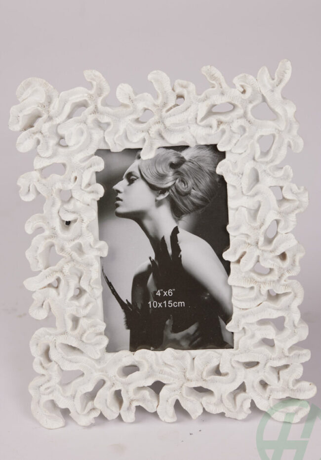 LARGE WHITE CORAL PHOTO FRAME