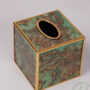 GREEN MARBLE TISSUE BOX