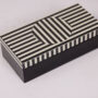 CREAM AND BLACK DECOR RECTANGULAR BOX