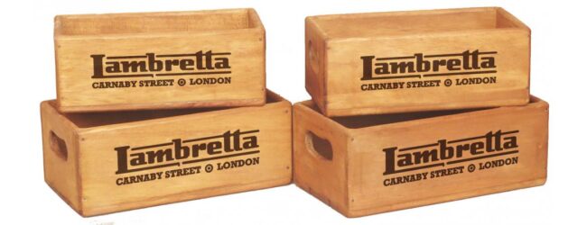 Set of 4 Rectangular Boxes - Lambretta Carnaby