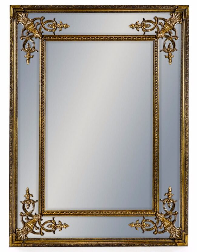 GOLD SQUARE FRENCH MIRROR