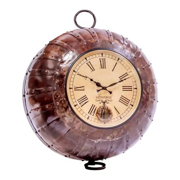 Upcycled Parat Bowl Clock Medium(57cm x 56cm x 56cm)