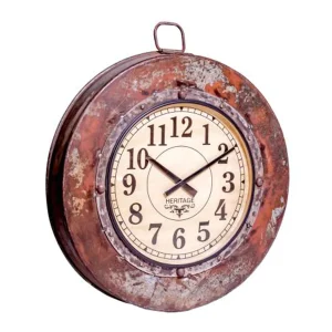 Upcycled Parat Bowl Clock Large(W:86cm D:21cm H:86cm)
