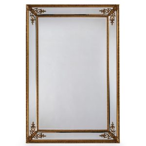 GOLD SQUARE FRENCH MIRROR(H: 120cm W: 88cm D: 6cm)