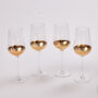 Set of 4 Copper White Wine Glasses