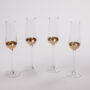 Set of 4 Copper Champagne Glasses