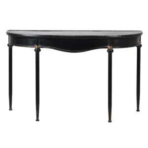 Black Curved Console Table(W 1250 mm H 760 mm D 425 mm)