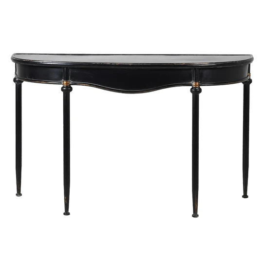 Black Curved Console Table(W 1250 mm H 760 mm D 425 mm)