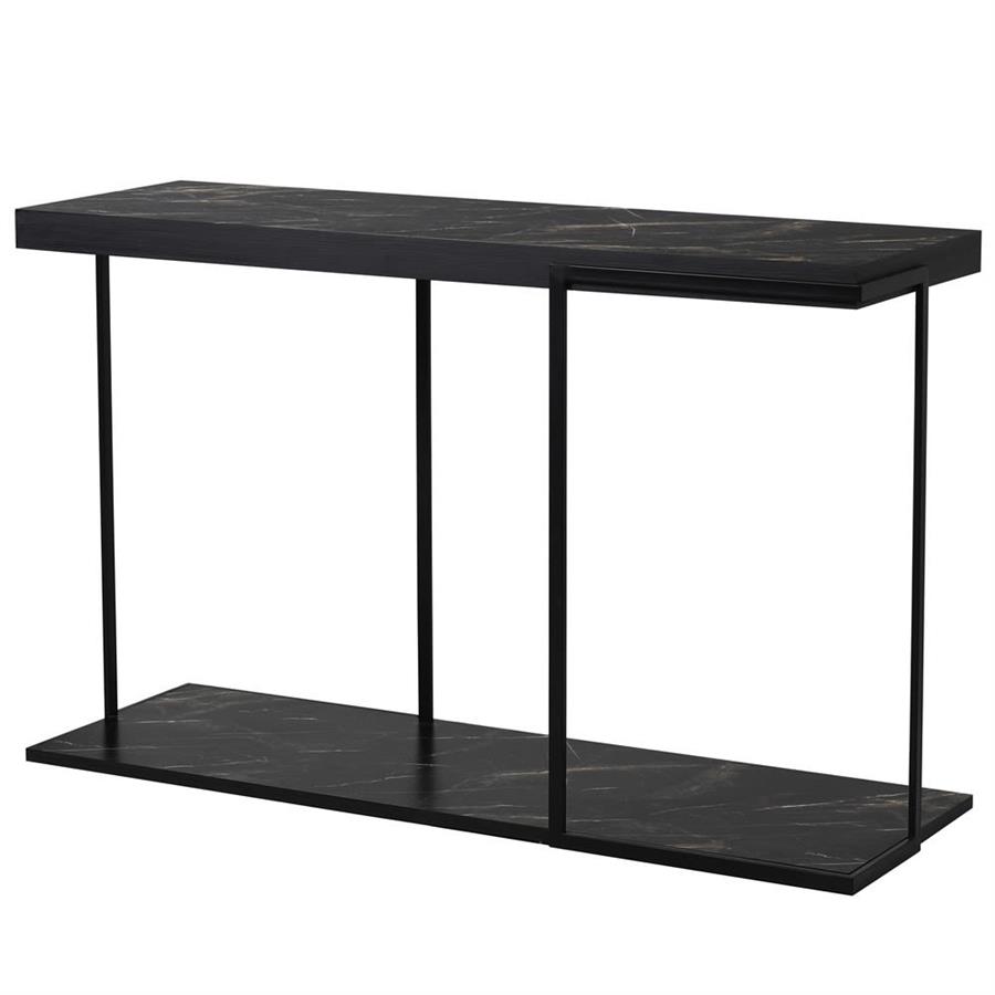 FAUX BLACK MARBLE CONSOLE( H:760 W:1210 L:410)