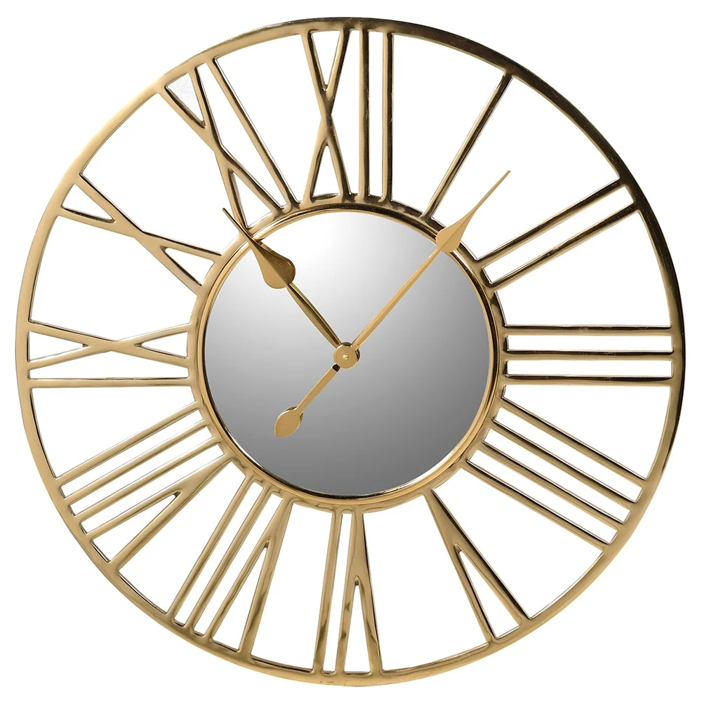 Small Roman Numeral Gold Wall Clock(H: 78cm W: 78cm)