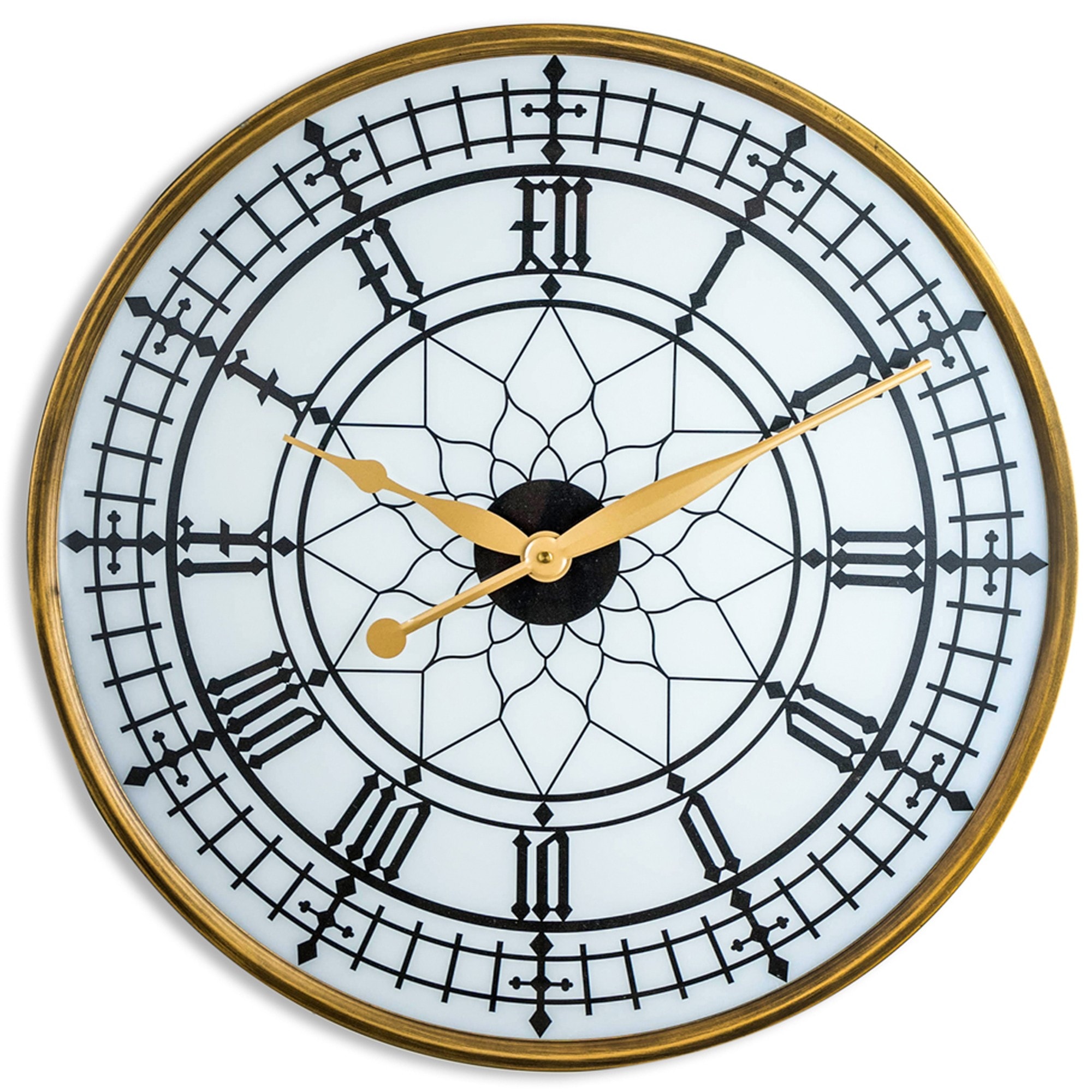 Large Gold Framed Backlit Clock(W:60cm x D:7.5cm x H:60cm)