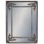 silver square french mirror