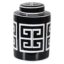 Small Aztec Print Lidded Jar