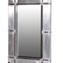 Silver Strapped Frame Mirror