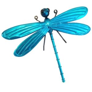 Dragonfly Wall Art Blue (H:32cm x W:27cm x D:8cm)