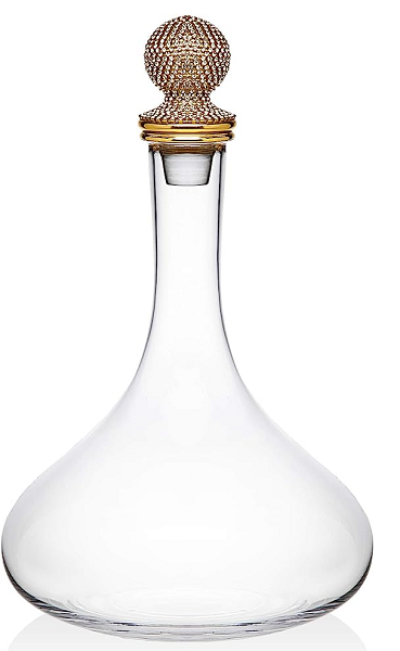 Gold Diamante Bubble Glass Decanter