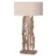 Gold Lamp with Beige Shade