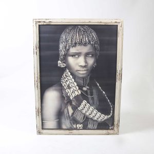 Dakota Tribal Art Print (H:110cm x W:70cm D:3cm)