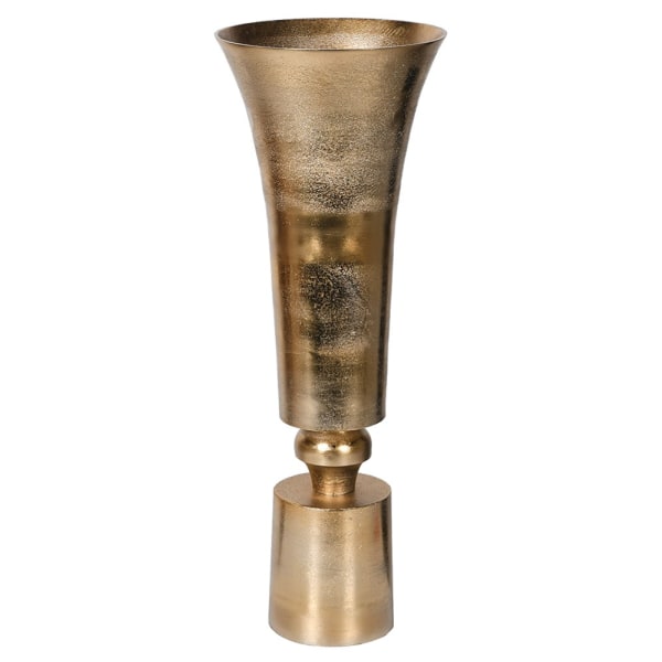 Gold Distressed Vase (H:24 x W:25cm x D:64cm)