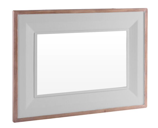 Chalk Grey Oak Mirror