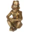 Gold Sitting Monkey With/Fez