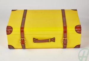 Handcrafted Storage Trunk Yellow Large (H:70cm x W:50cm x D:46cm)