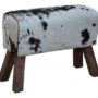 Cowhide Leather Pommel Horse Stool