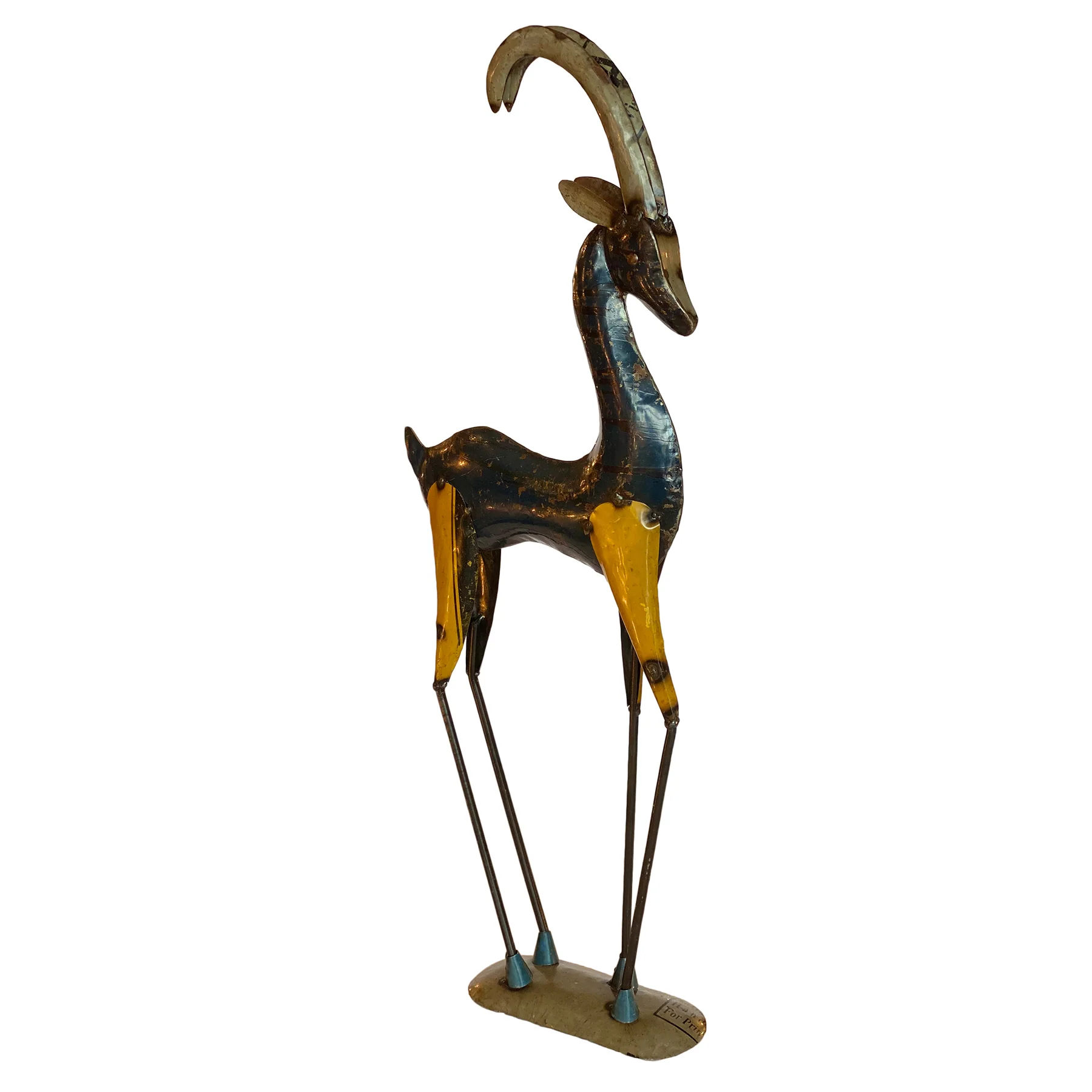 Recycled Iron Elegant Deer 2 (H:82 x W:11cm x L:29cm)