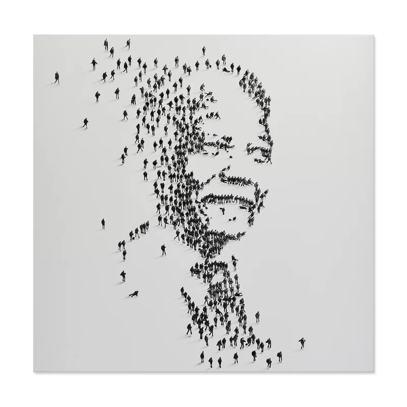 Nelson Mandela – Wrapped Canvas Graphic Art(103cm H X 103cm W X 5.5cm)