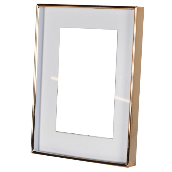 Thin Gold Colour Photo Frame (mount 240 X 190mm)