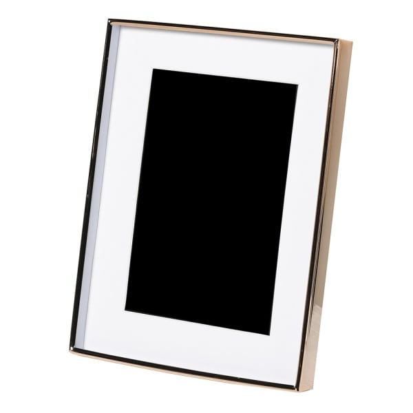 Thin Gold Colour Photo Frame (mount 170 X 120mm)