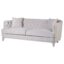 Ivory Velvet 3 Seater Sofa