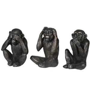Set of 3 'No Evil' Monkeys( H:190 mm.)