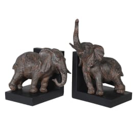 Pair Of Elephants Bookends