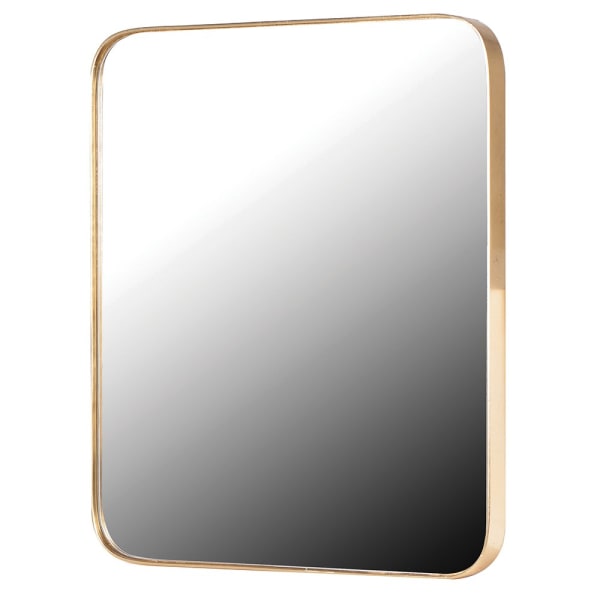 Gold Frame Rectangle Mirror (H:41cm x W:51cm)