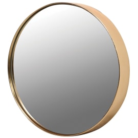 Large Gold Rim Round Mirror (Dia: 510mm)