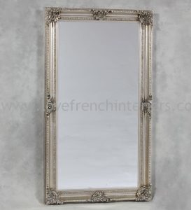 Classic Silver Mirror (H:120cm x W:90cm x D10cm - (88x48cm glass))