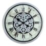 Antique Grey Large Moving Gears Wall Clock