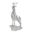 Silver Standing Stag On Stone