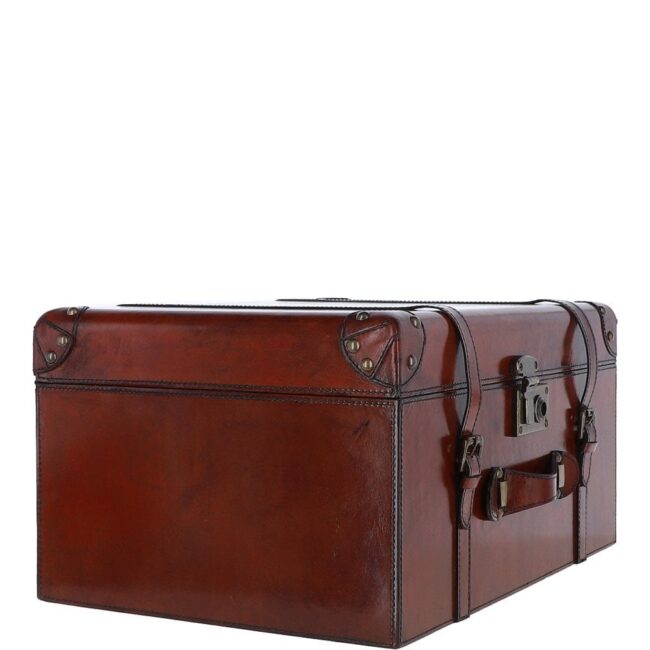 Luxury Handcrafted Large Leather Storage Trunk