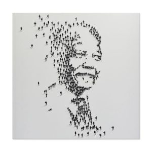 Nelson Mandela - Wrapped Canvas Graphic Art(103cm H X 103cm W X 5.5cm)